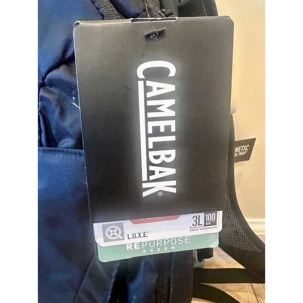 Camelbak L.U.X.E. 2.0 Black Hydration Pack With 3L Reservoir Camping Hiking $115